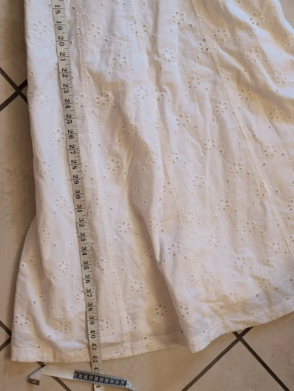 NWT J. Crew Eyelet embroidered midi dress White Lined Heart Neckline Size 8P